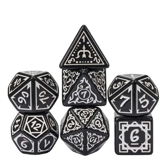 White Druid Design 7-Dice Set - Major Dice