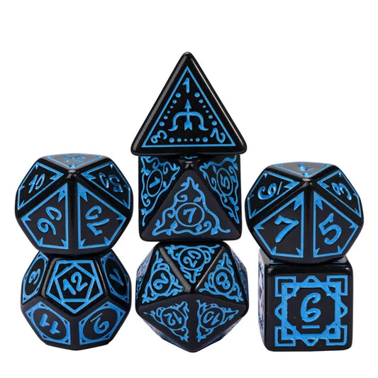 Blue Druid Design 7-Dice Set - Major Dice