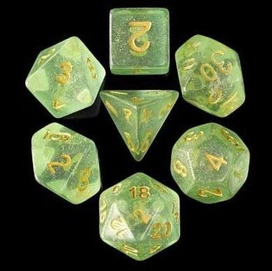 Green Iridescent 7-Dice Set - Major Dice