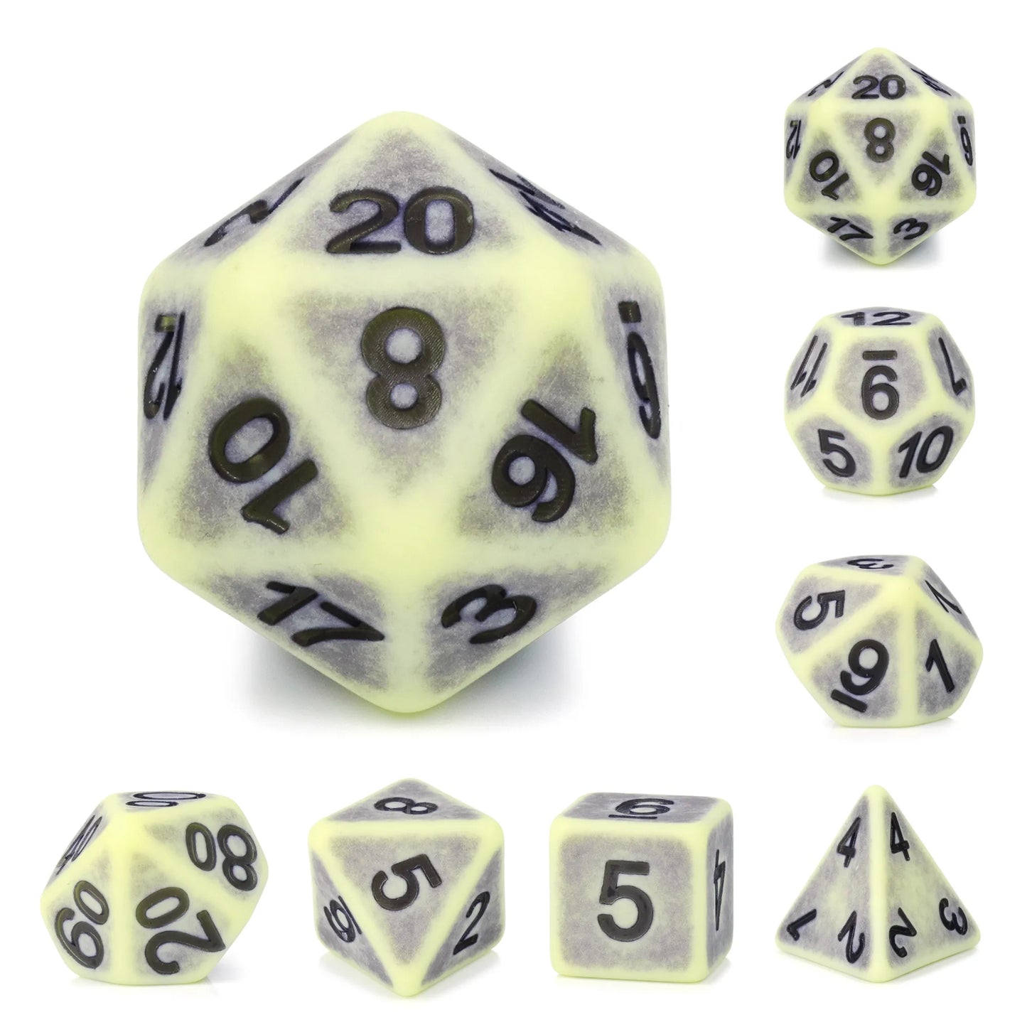 Yellow Apatite Ancient 7-Dice Set - Major Dice