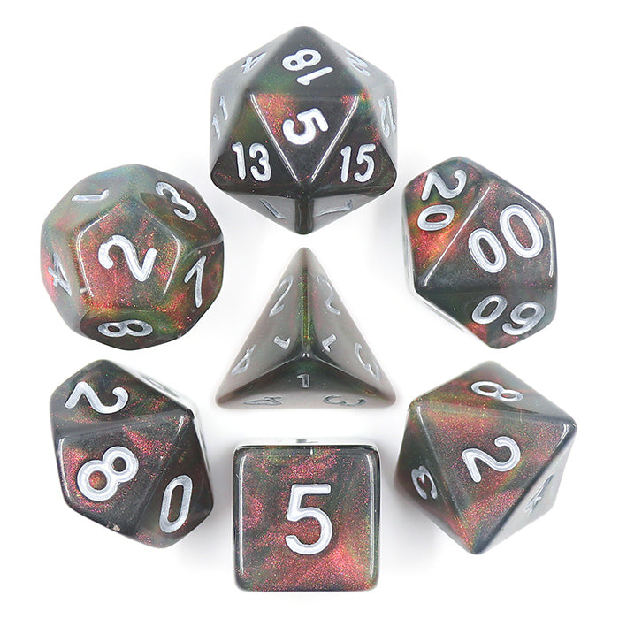 Night Wish Aurora 7-Dice Set - Major Dice