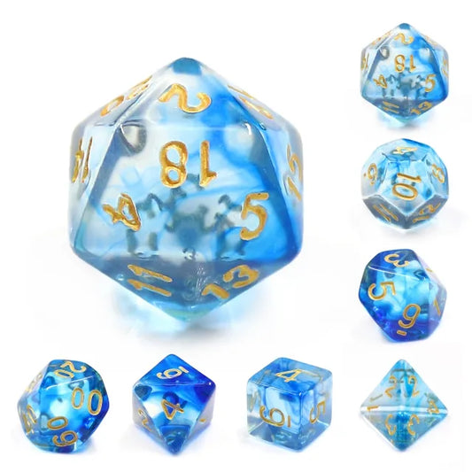 Under the Sea Nebula 7-Dice Set - Major Dice