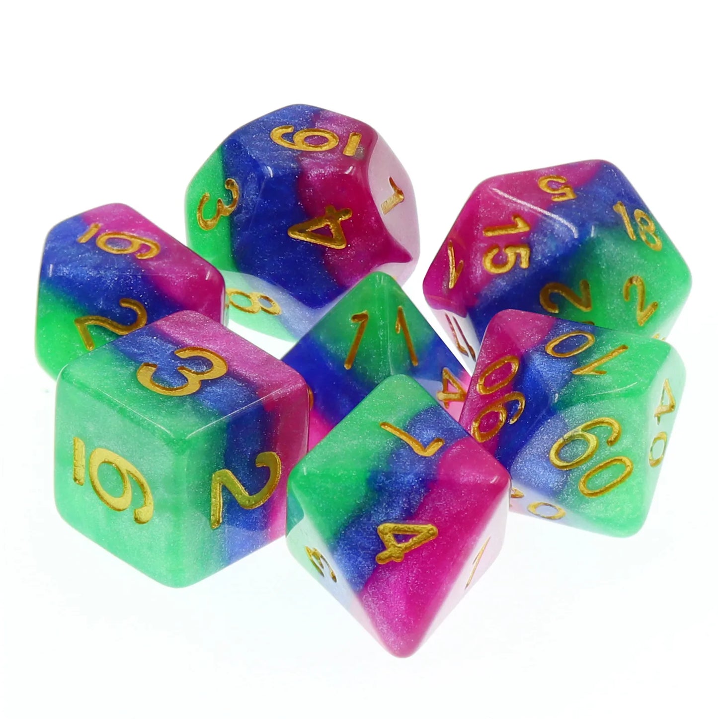 Jester's Gambit Layer 7-Dice Set - Major Dice